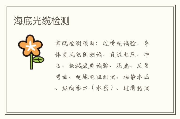 海底光纜